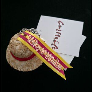 Studio Ghibli Park Japan Valley Of Witches SOPHIE Woven Straw Hat Keychain Charm